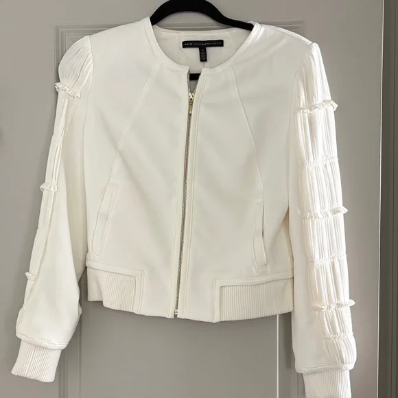 White Bomber Jacket - Picture 1 of 1